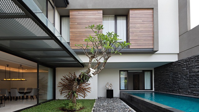 Inspirasi 7 Desain Taman Tropis Modern Minimalis